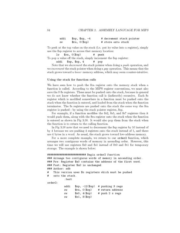 Computer Organization with MIPS - Page 84